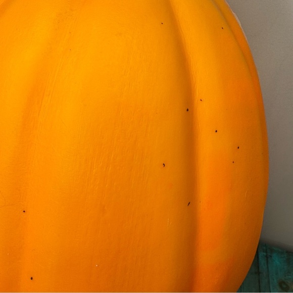 Vintage Halloween Large Pumpkin Blow Mold 21” Jack o' Lantern - Picture 8 of 10